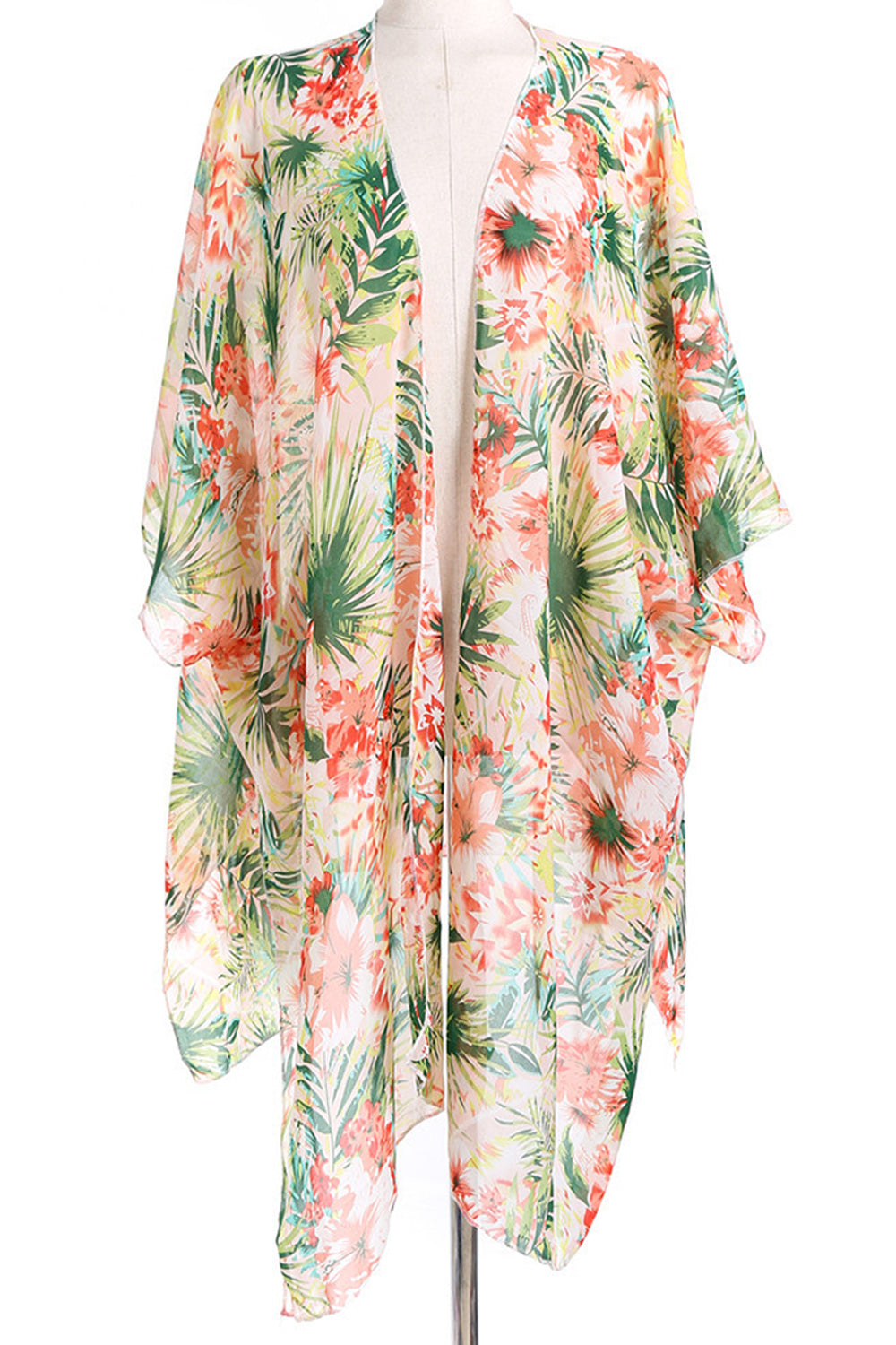 Women Summer Chiffon Printed Style Thin Breathable Beach Cover-Up