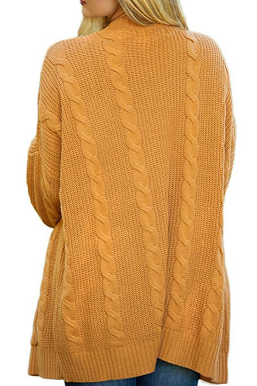 Women Pretty Winter Solid Pattern Tremendous Long Sleeve Cardigan