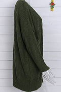Women Pretty Winter Solid Pattern Tremendous Long Sleeve Cardigan