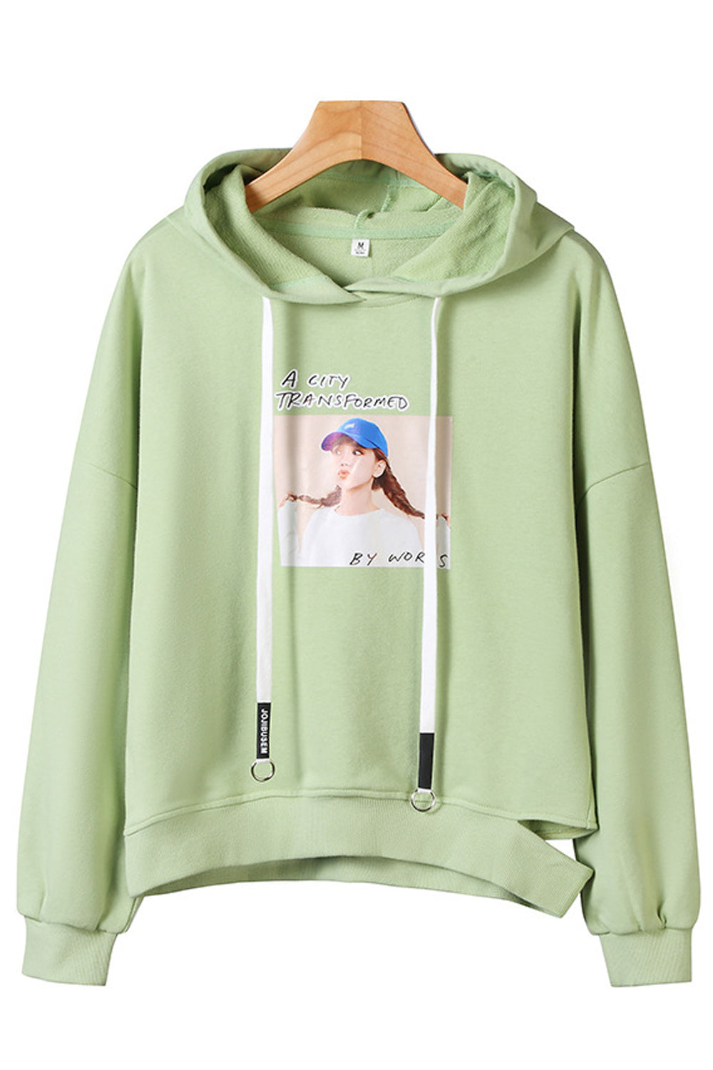 Women Fashionable Printed Long Sleeve Warm Windproof Long Sleeve Superb Casual Pullover Hoodie