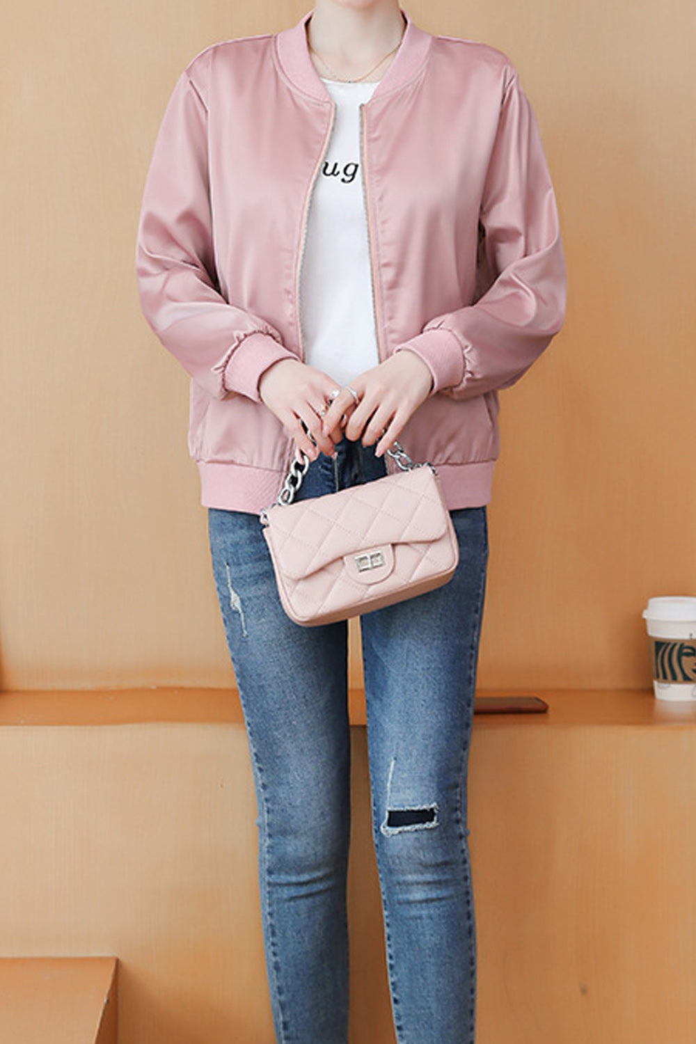 Women Trendy Fashion Long Sleeve Decent Styled Solid Colored Casual Jacket