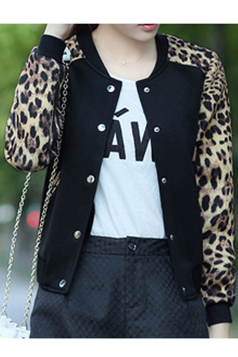 Women Classy Button Closure Floral Printed Jacket
