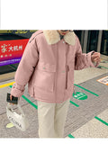 Women Mid Length Solid Colored Elegant Hooded Neck Lovely Padded Jacket