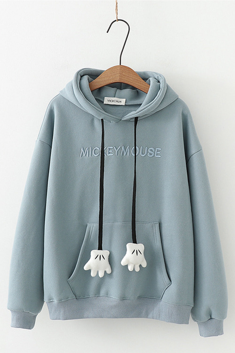 Women Decent Styled Solid Colored Cozy Long Sleeve Wonderful Hoodie