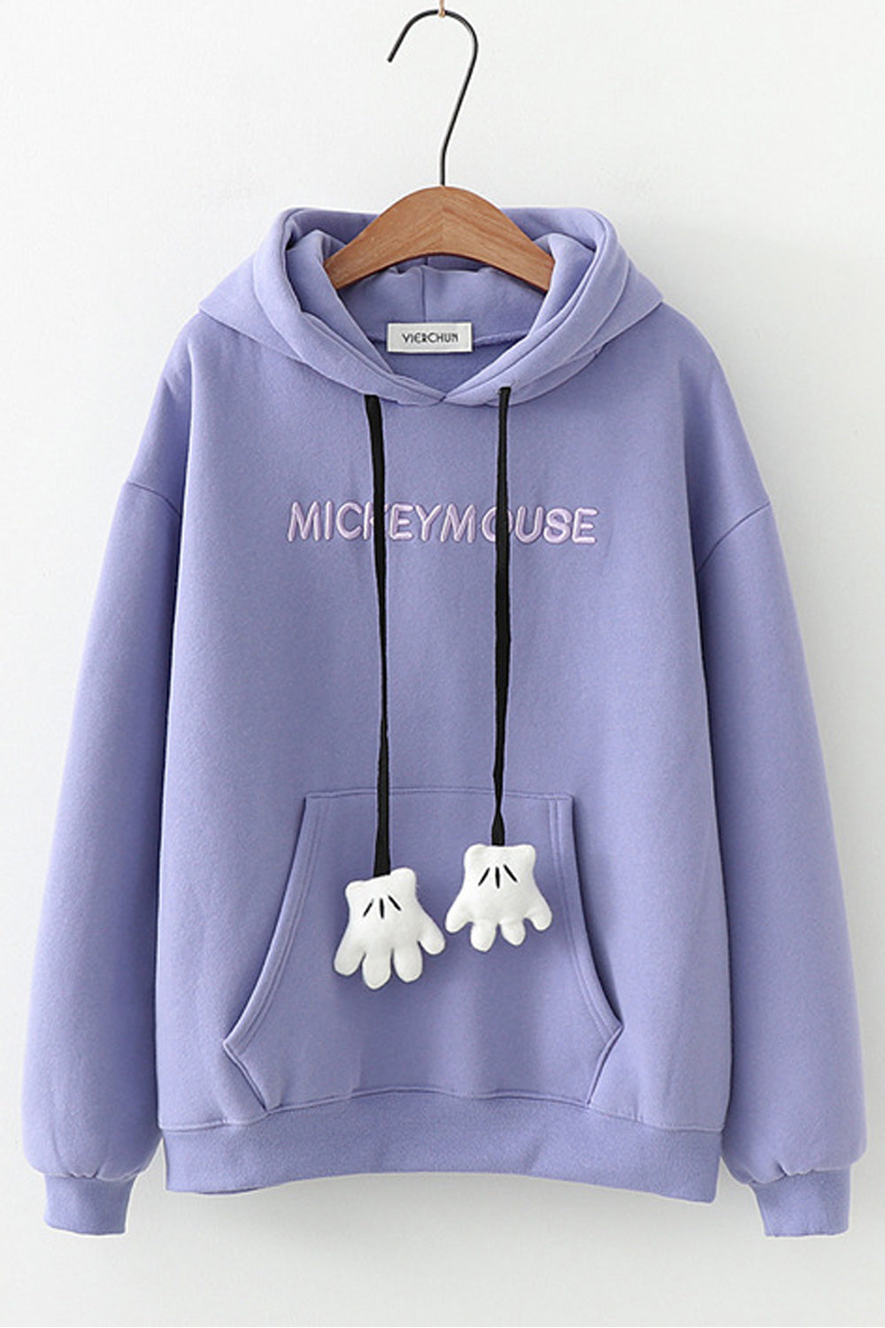 Women Decent Styled Solid Colored Cozy Long Sleeve Wonderful Hoodie