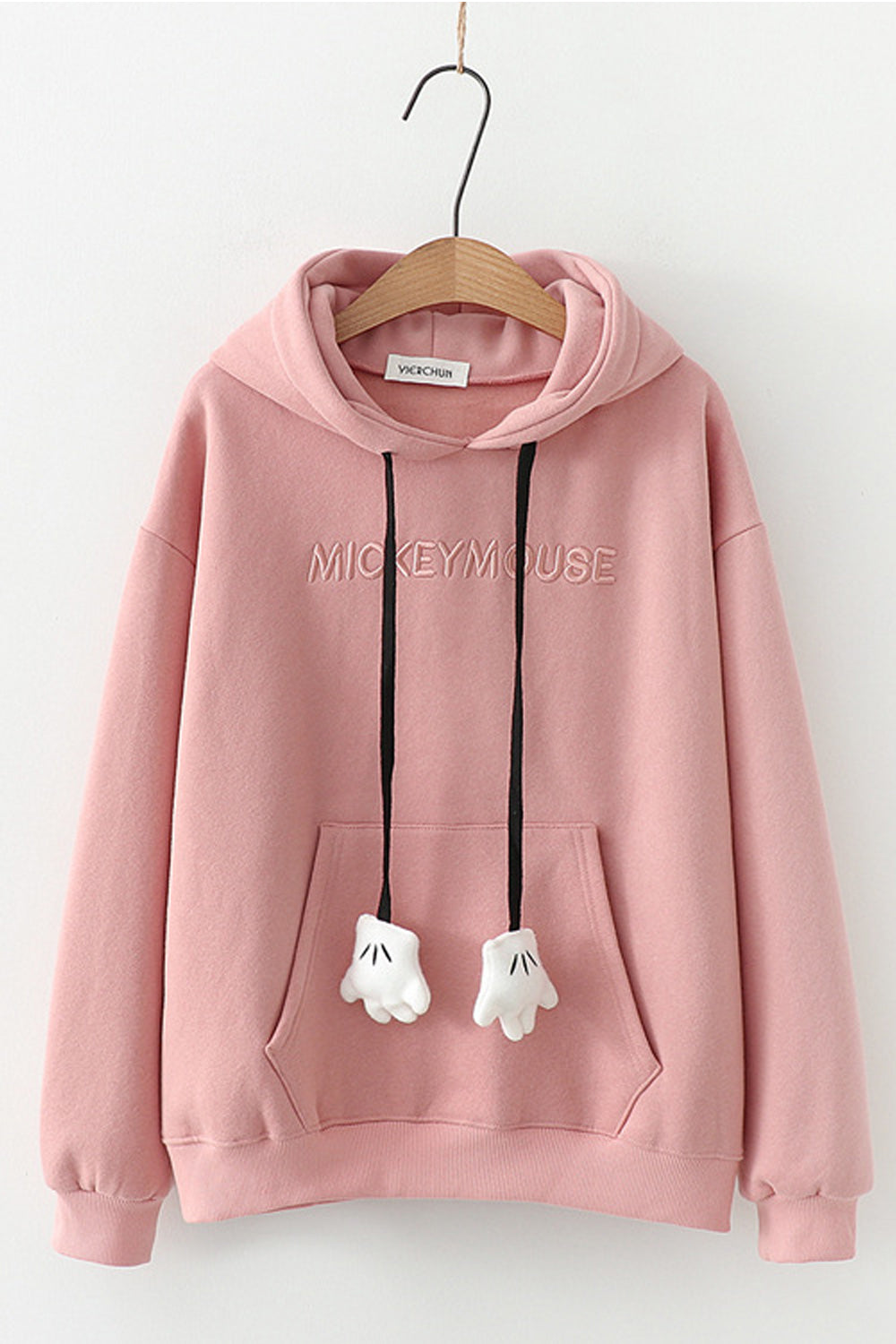 Women Decent Styled Solid Colored Cozy Long Sleeve Wonderful Hoodie