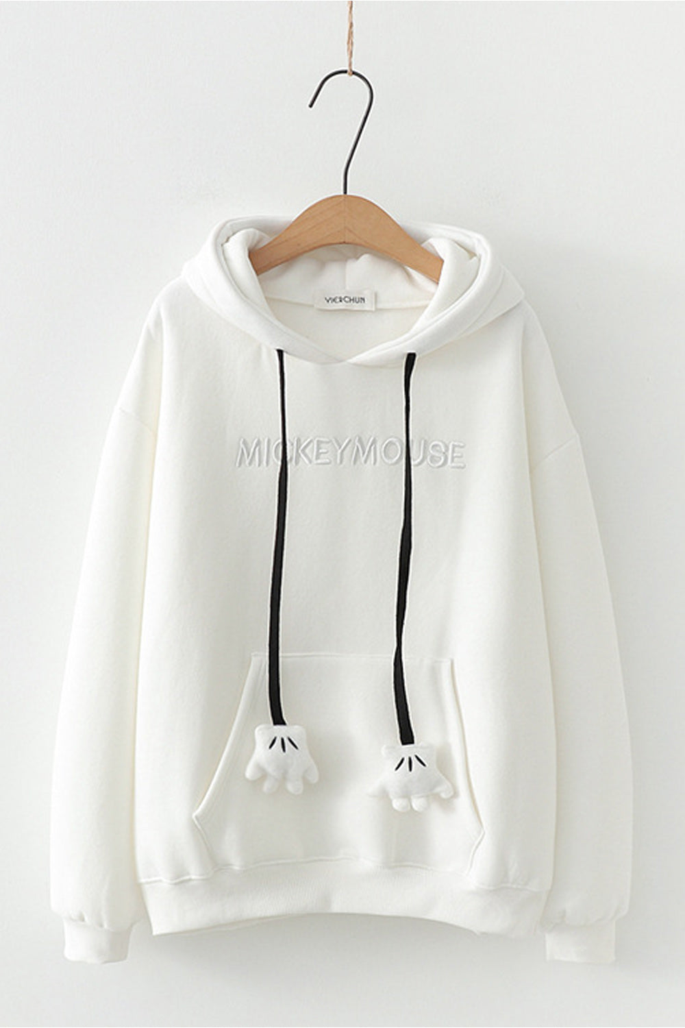 Women Decent Styled Solid Colored Cozy Long Sleeve Wonderful Hoodie
