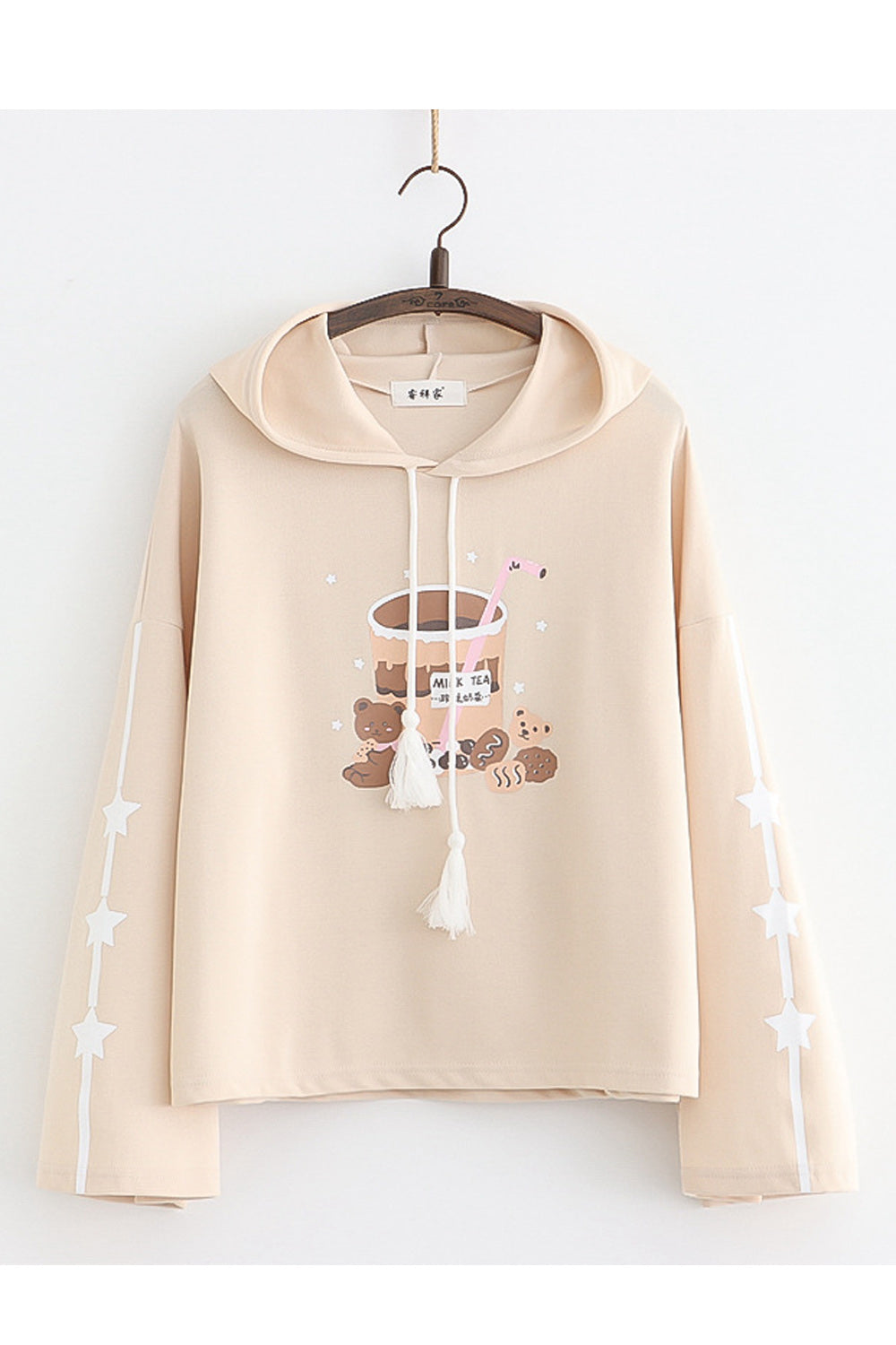Women Tremendous Printed Loose Long Sleeve Lightweight Pullover Hoodie