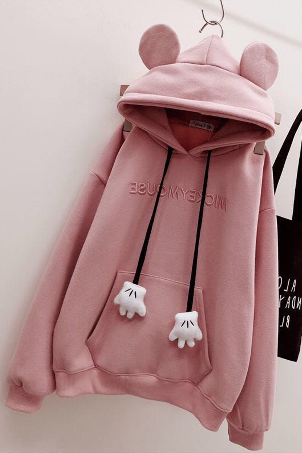 Women Solid Colored Warm Long Sleeve Superb Pocket Styling Elegant Hoodie