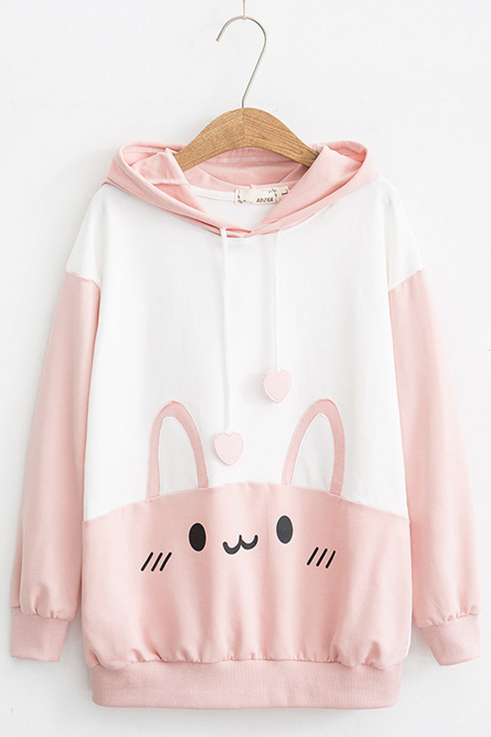 Women Warm Cartoon Pattern Lovely Long Sleeve Winter Season Casual Pullover Hoodie