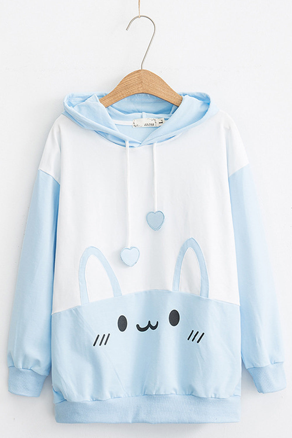 Women Warm Cartoon Pattern Lovely Long Sleeve Winter Season Casual Pullover Hoodie