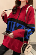 Women Thick Long Sleeve Loose Drawstring Winter Season Casual Fashionable Printed Hoodie