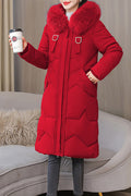 Women Fabulous Winter Season Mid Length Cozy Long Sleeve Solid Pattern Wonderful Winter Padded Jacket