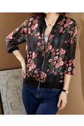 Women Zipper Up Cotton Padded Warm Winter Jacket