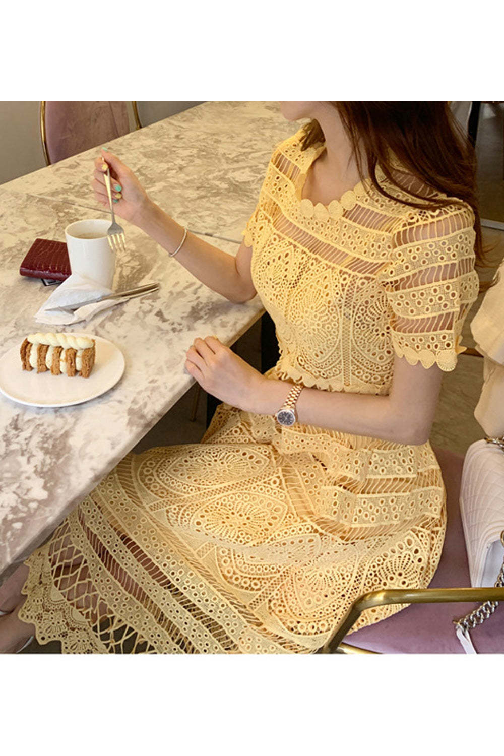 Women Button V-Neck Full Sleeve Mini Skirt Party Dress