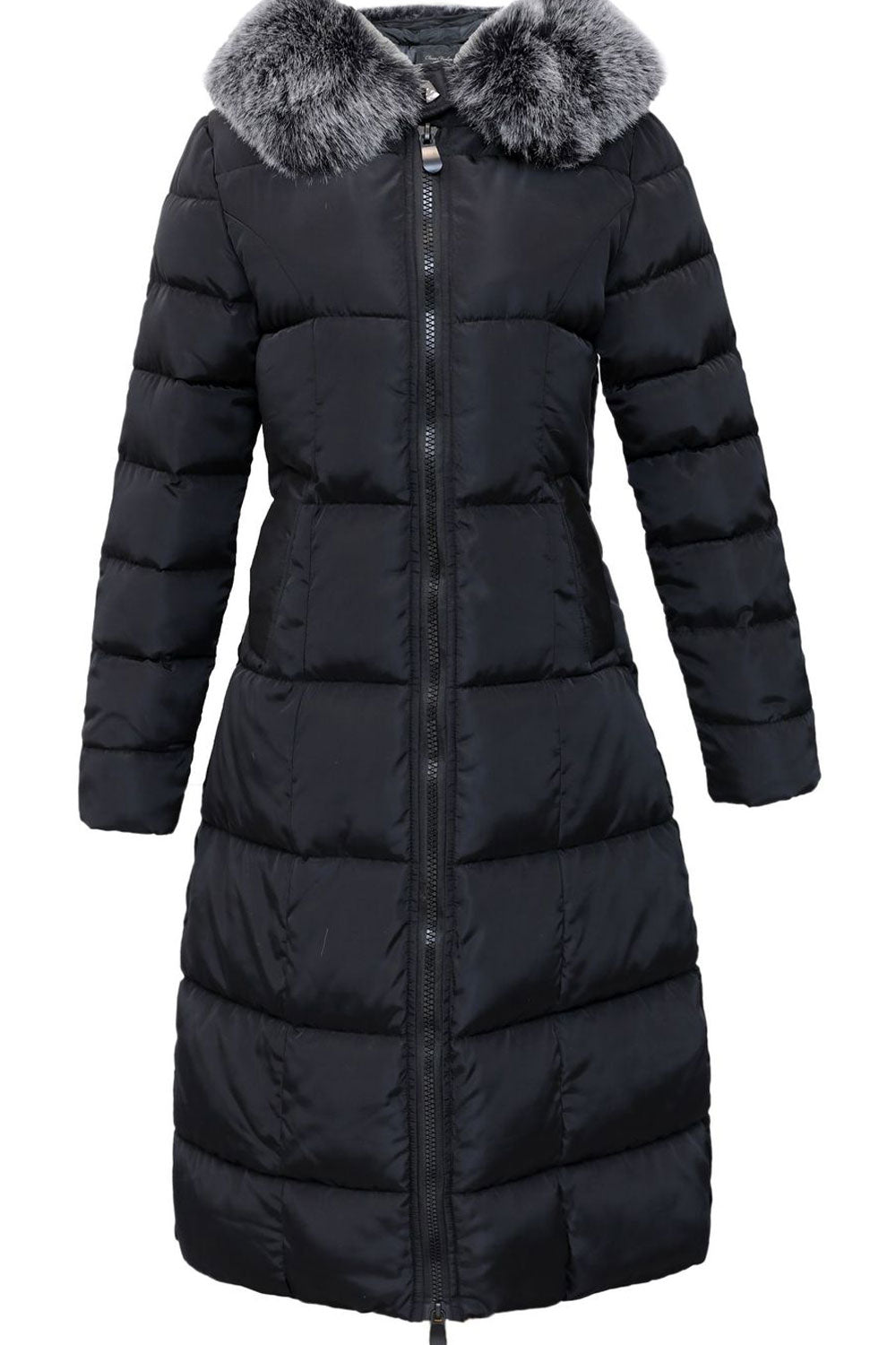 Women High Neck Loose Fit Zipper Padded Jacket