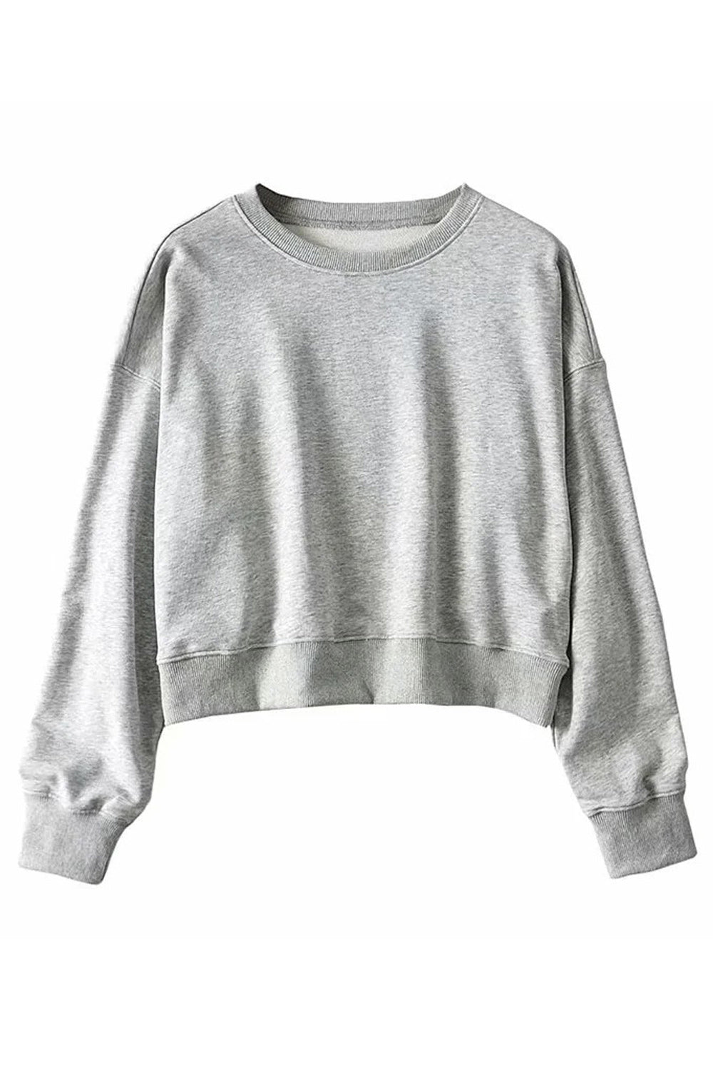 Women Decent Warm Solid Colored Elasticated Hem & Cuff Superb Loose Breathable Casual Sweatshirt
