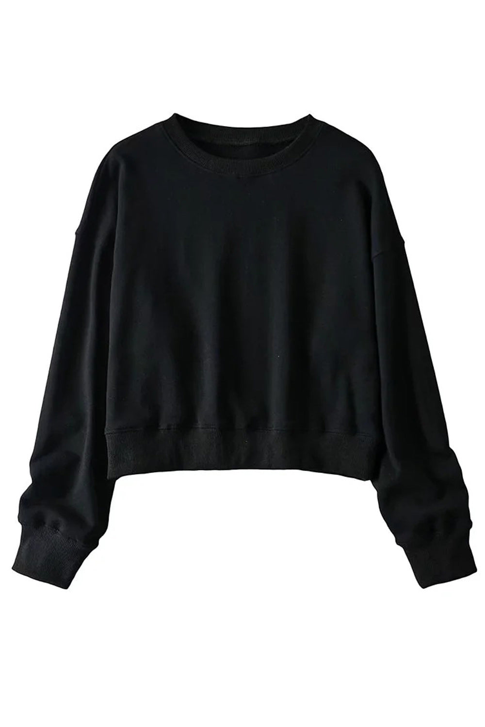 Women Decent Warm Solid Colored Elasticated Hem & Cuff Superb Loose Breathable Casual Sweatshirt
