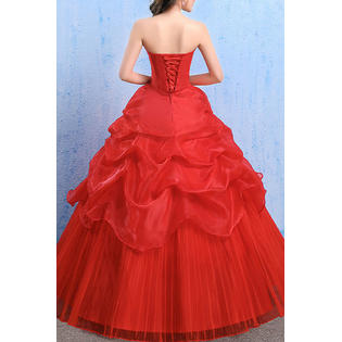 Women Off Shoulder Ball Gown Wedding Dress