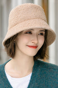 Women Magnificent Ear Protection Solid Pattern Beret Hat