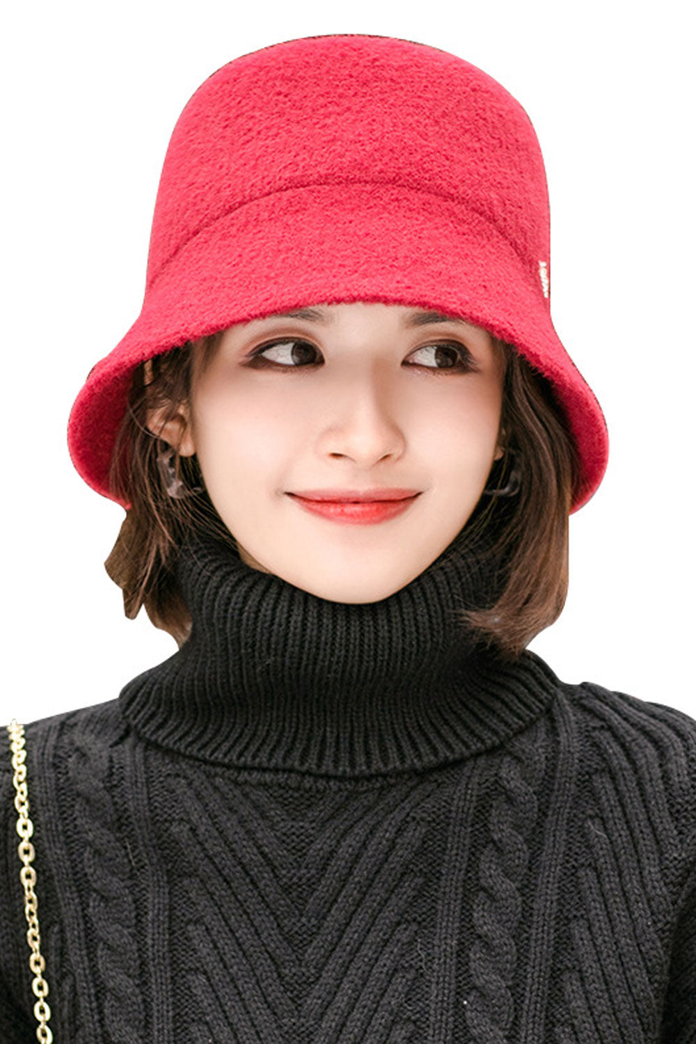 Women Magnificent Ear Protection Solid Pattern Beret Hat