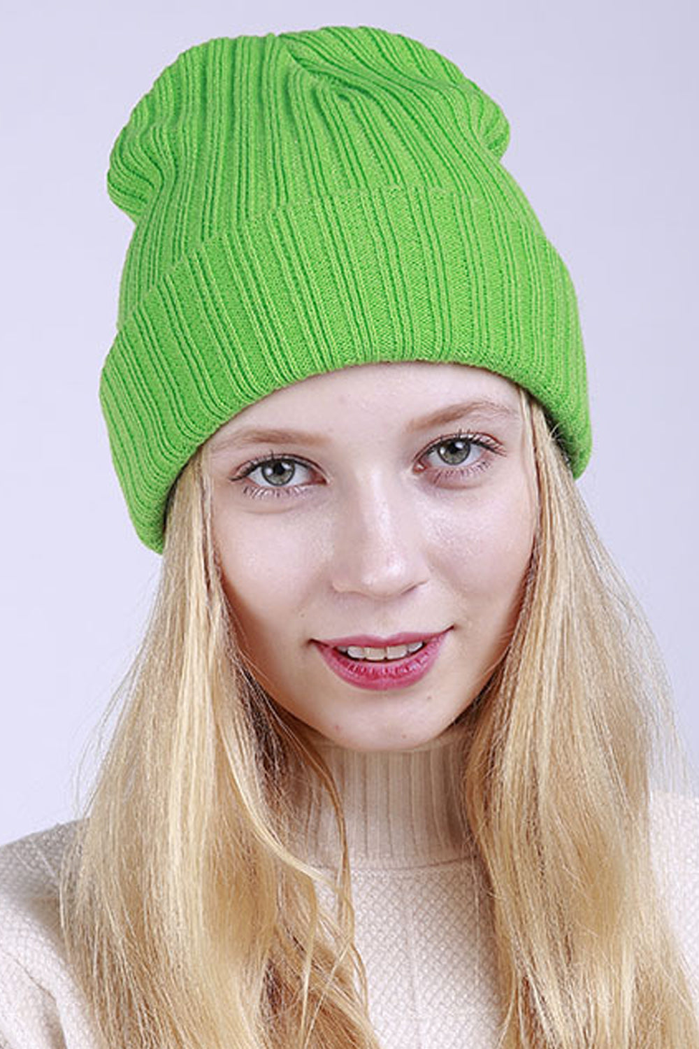 Women Winter Solid Colored Classic Knitted Hat