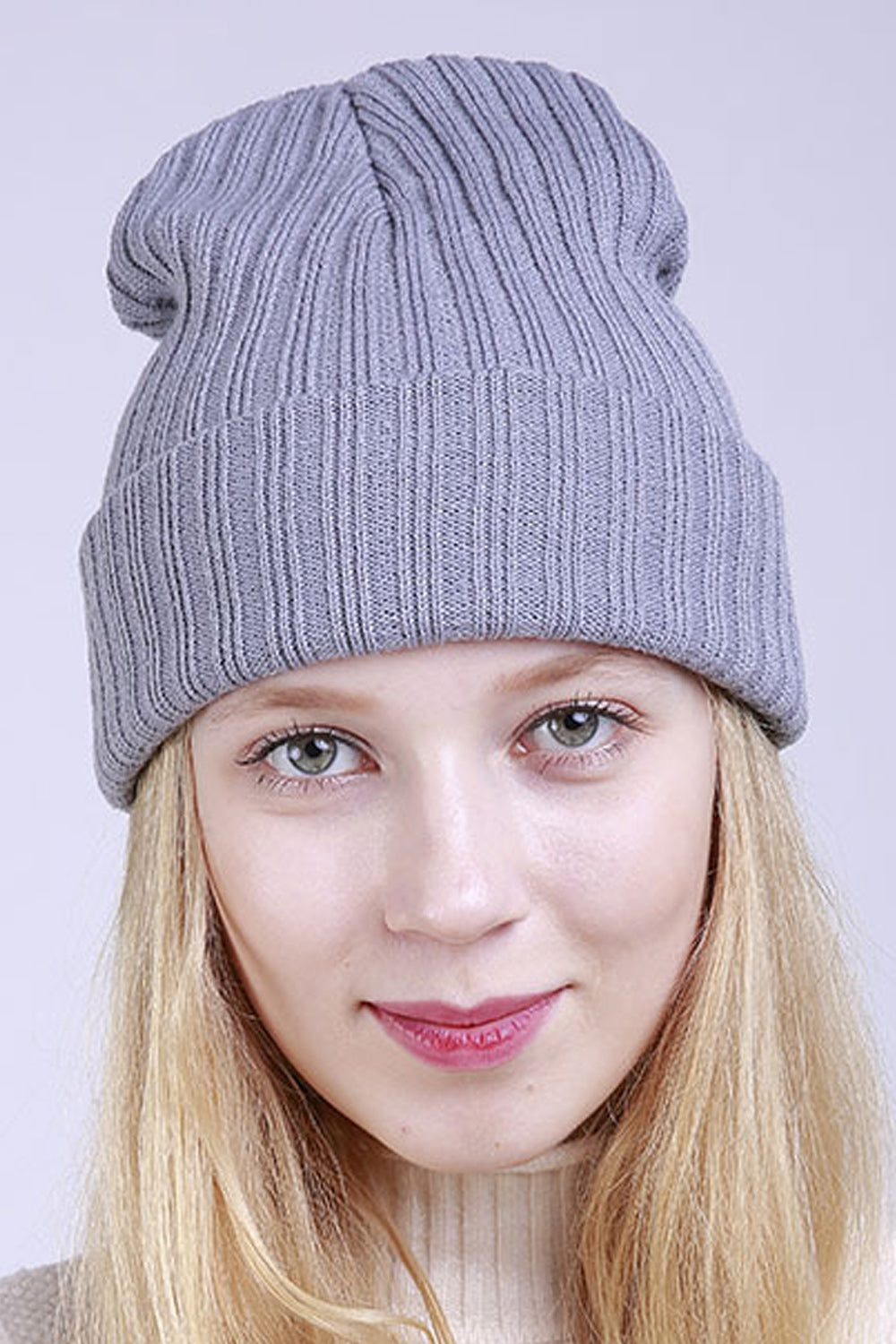 Women Winter Solid Colored Classic Knitted Hat