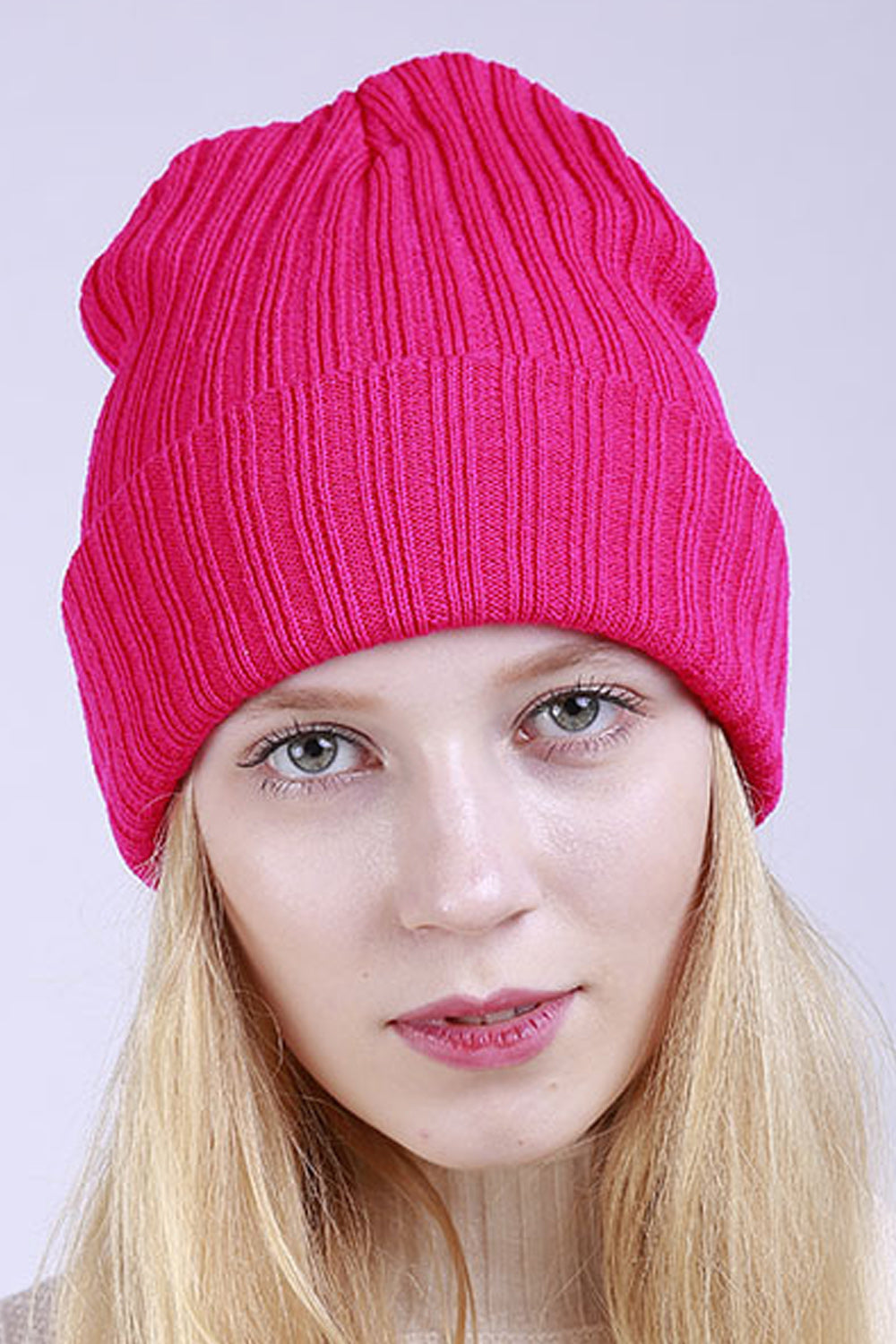 Women Winter Solid Colored Classic Knitted Hat