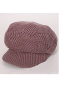 Women Comfortable Cozy Lovely Solid Pattern Knitted Hat
