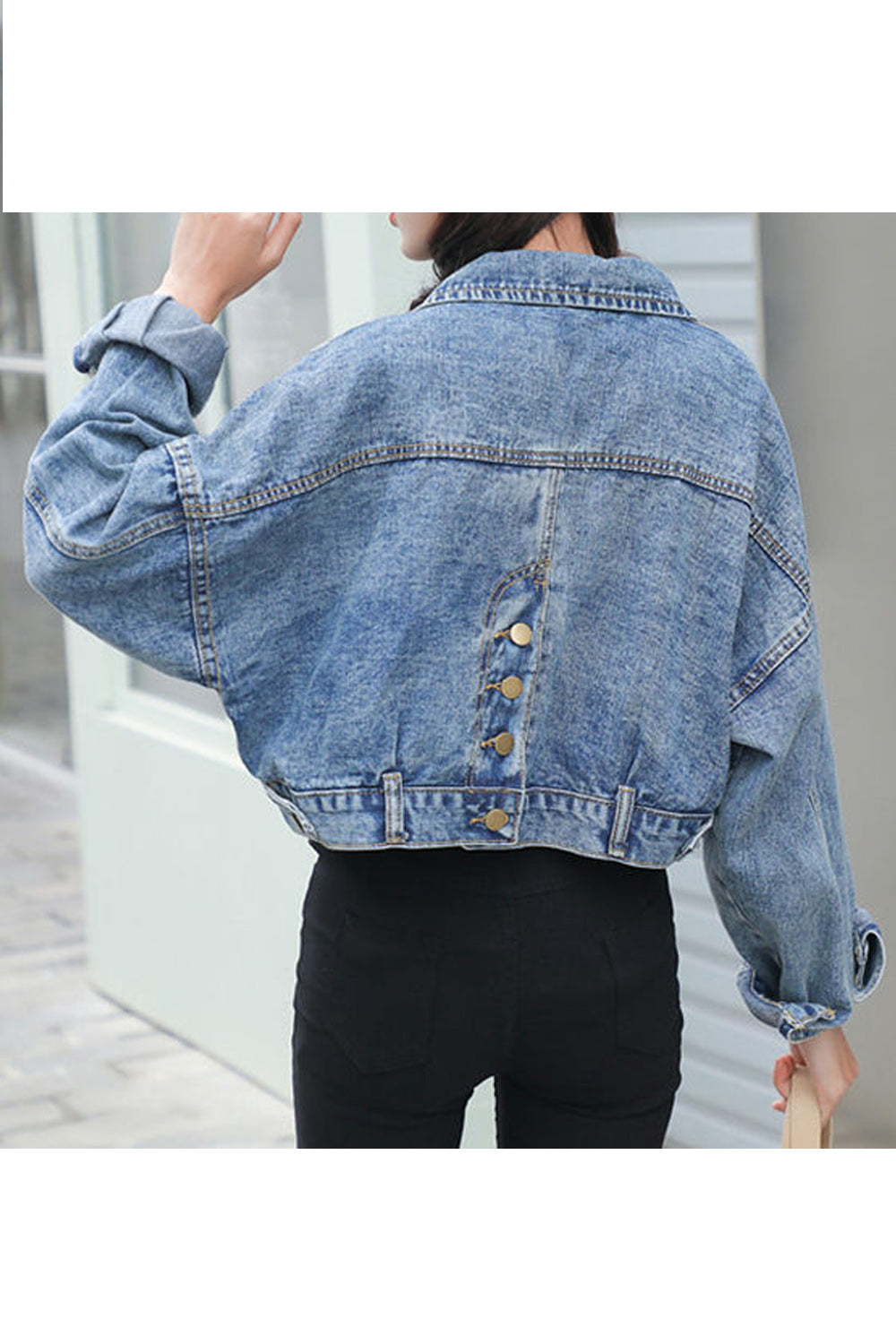 Women Splendid Long Sleeve Modish Relaxing Denim Jacket