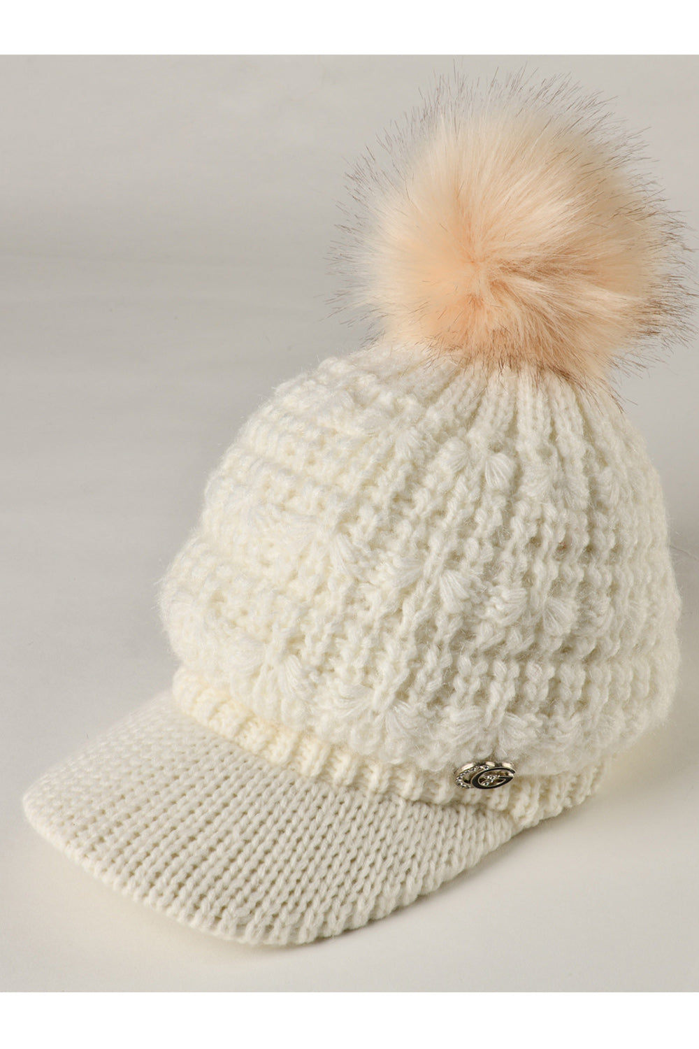 Women Convenient Winter Season Thick Solid Colored Knitted Hat