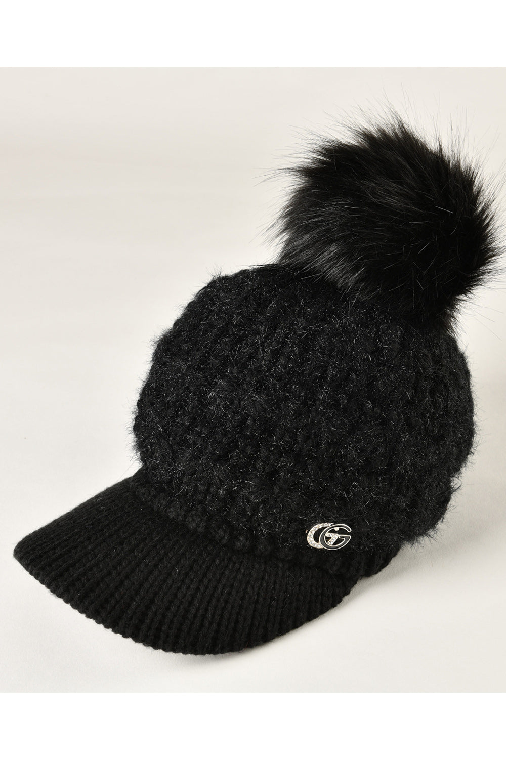 Women Convenient Winter Season Thick Solid Colored Knitted Hat