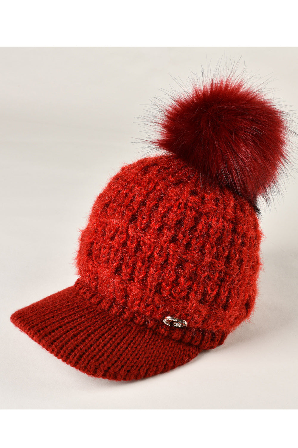 Women Convenient Winter Season Thick Solid Colored Knitted Hat