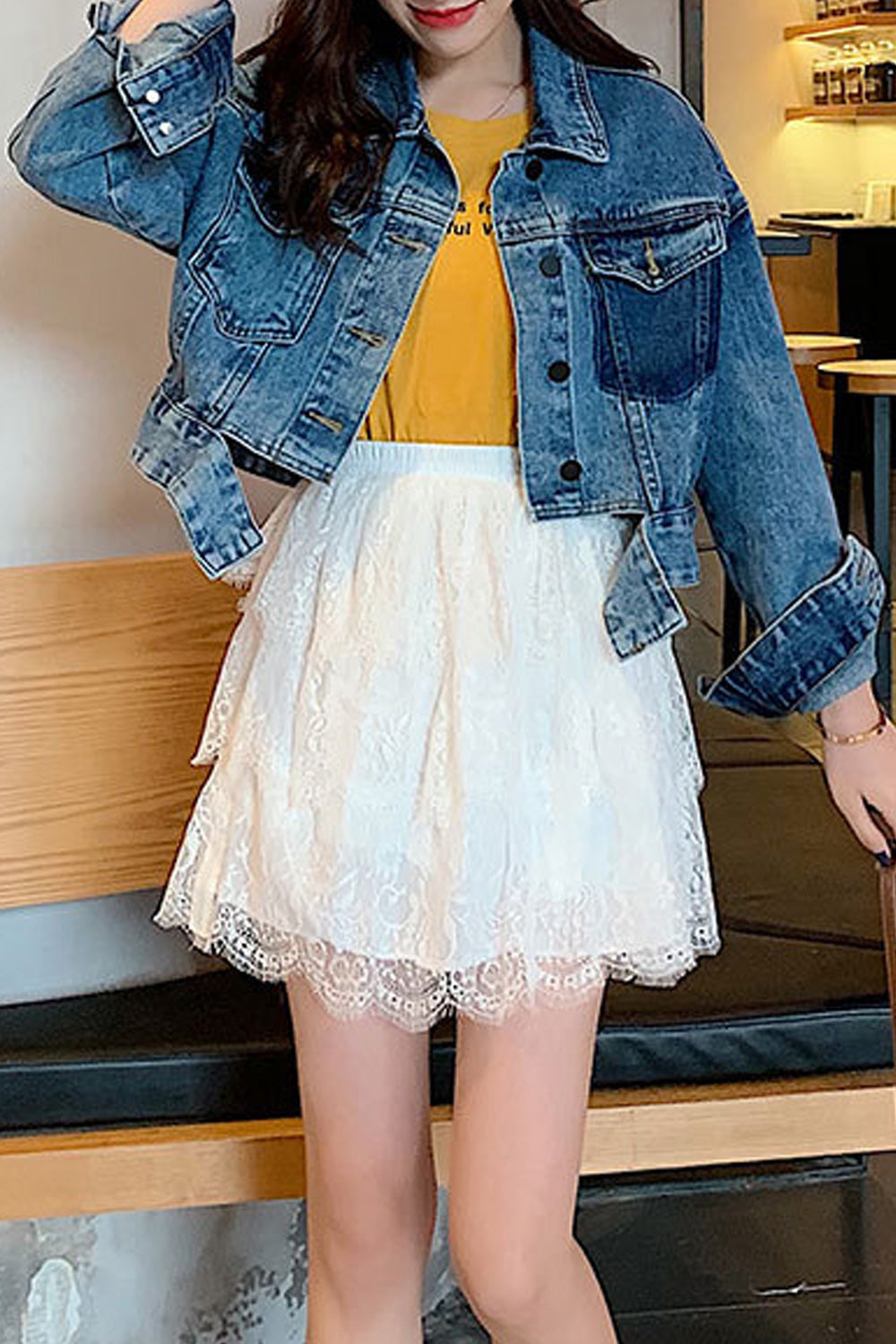 Women Modern Loose Style Breathable Denim Jacket