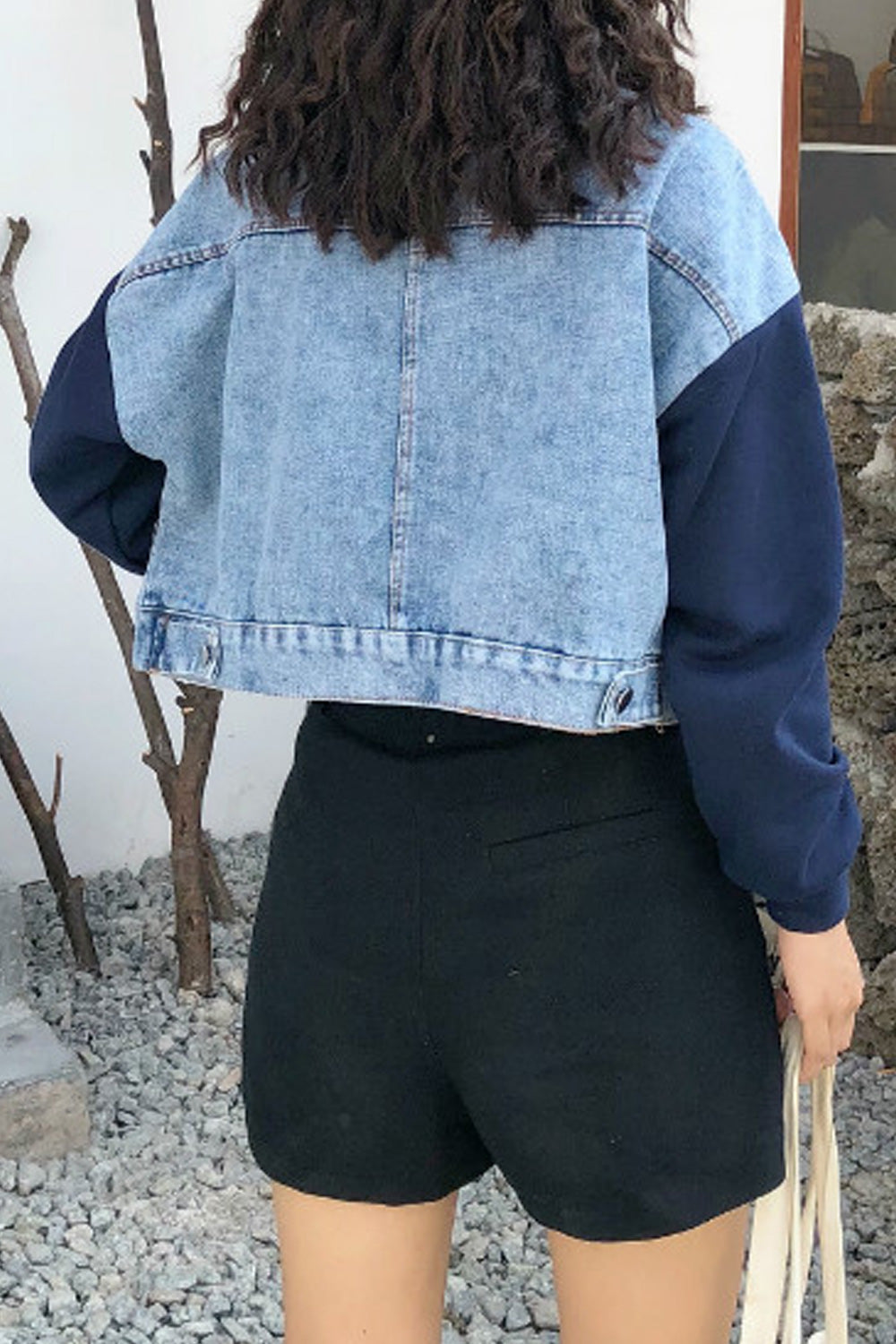 Women Trendy Solid Pattern Convenient Collar Neck Fantastic Outstanding Denim Jacket