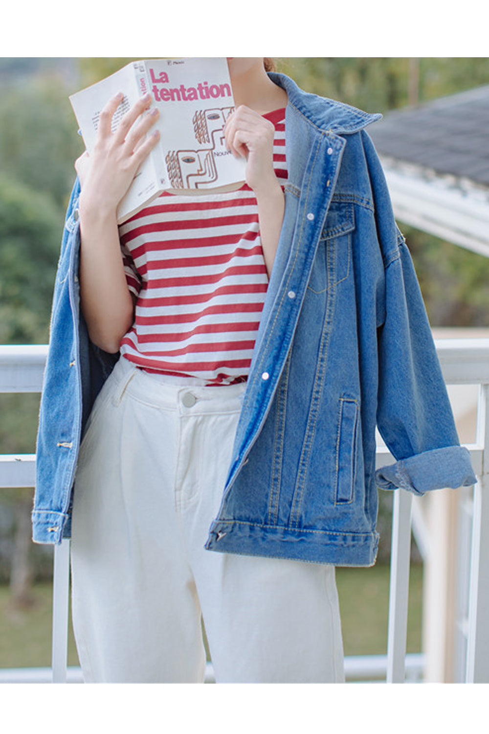 Women Fashion Loose Breathable Classy Magnificent Collar Neck Denim Jacket