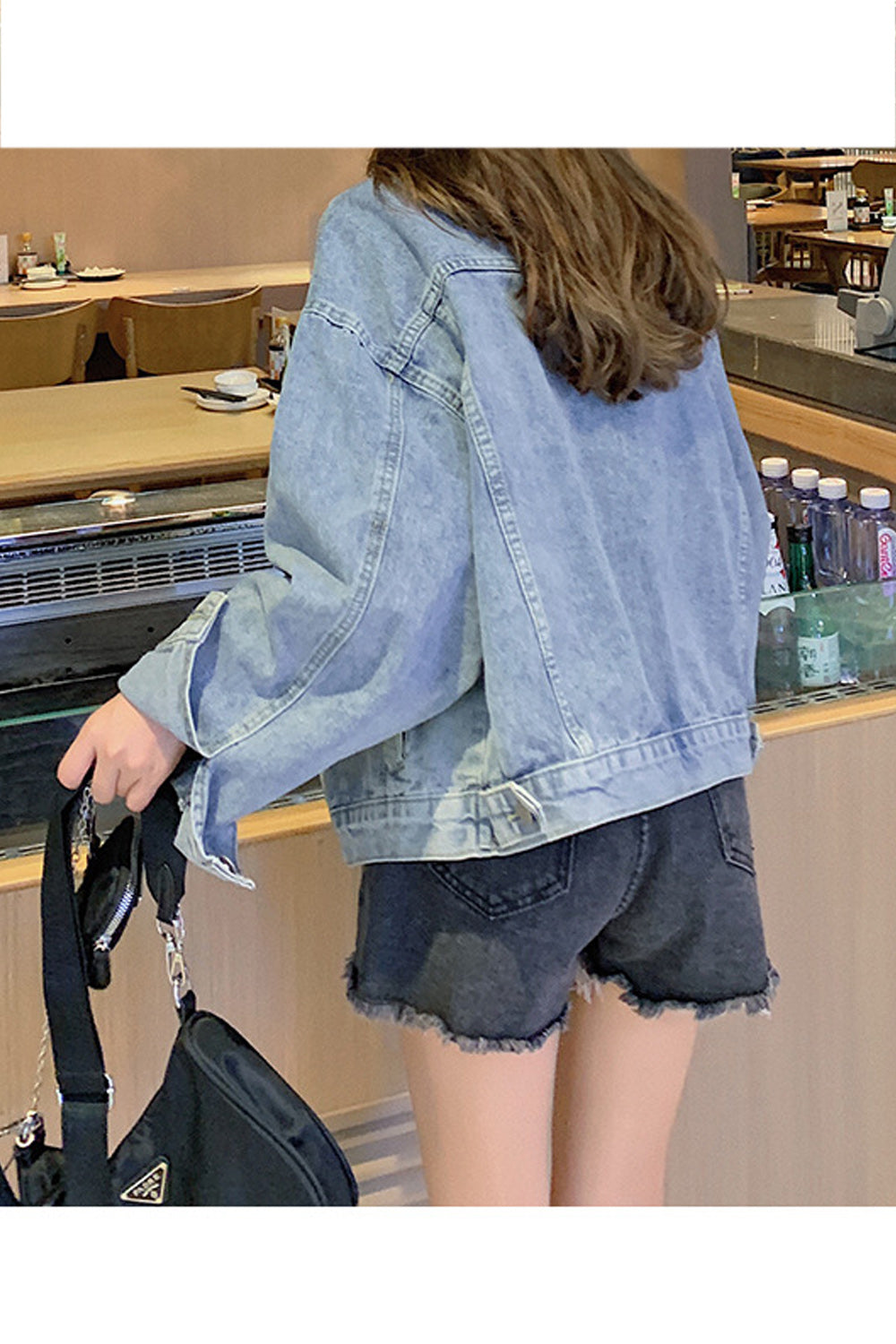 Women Alluring Long Sleeve Casual Loose Winter Denim Jacket