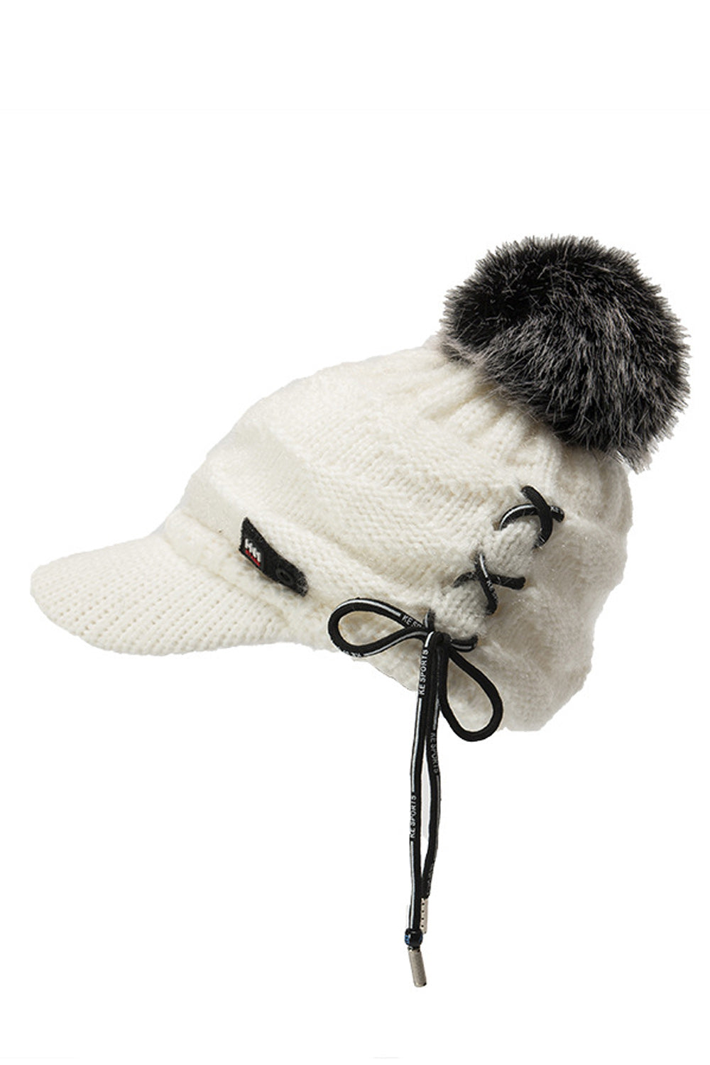 Women Hair Ball Decorated Winter Season Classy Knitted Hat