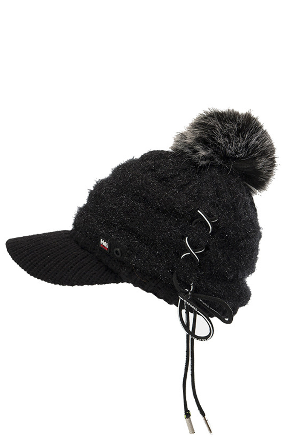 Women Hair Ball Decorated Winter Season Classy Knitted Hat