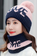 Women Fabulous Letter Pattern Cozy Knitted Hat