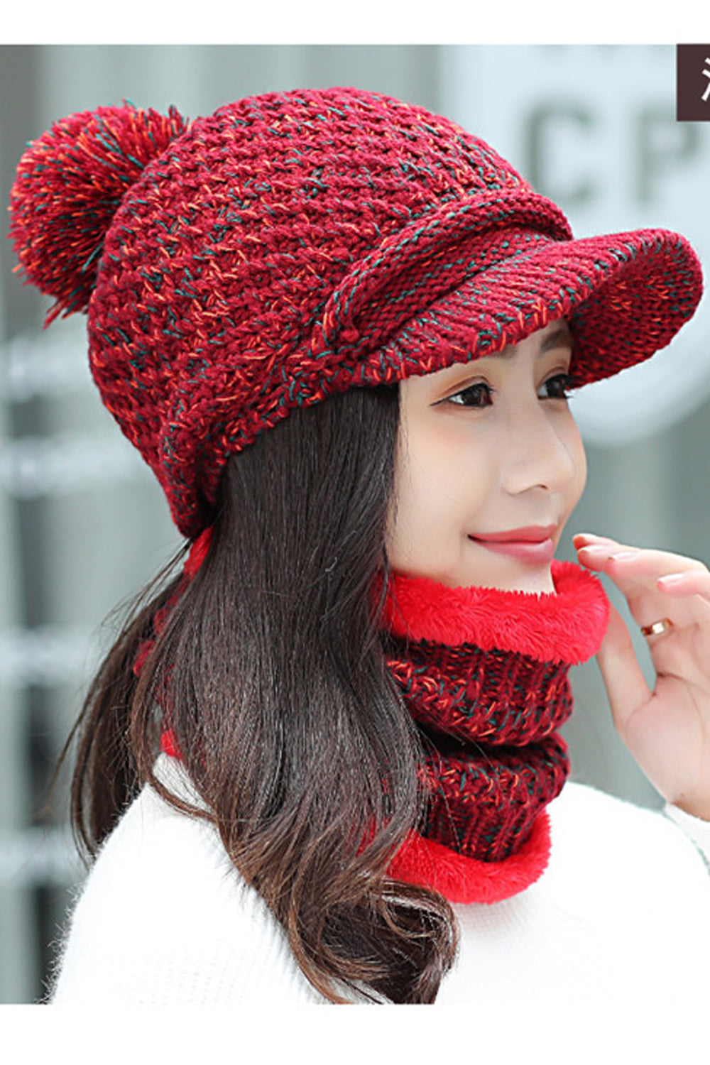 Women Solid Colored Beautiful Thick Magnificent Knitted Hat
