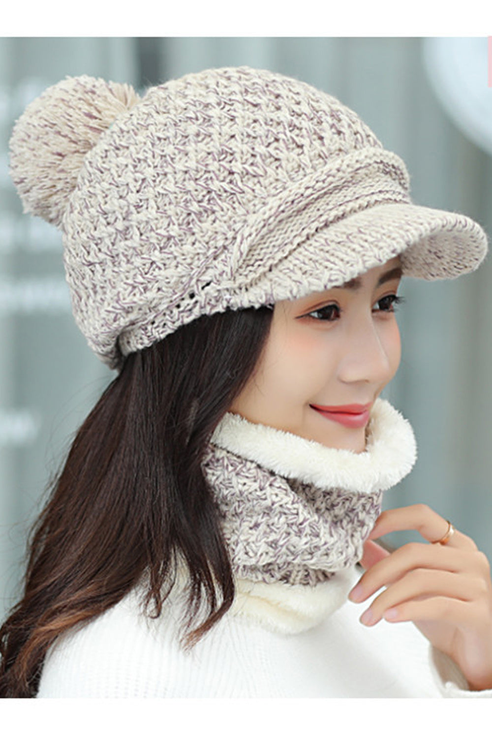 Women Solid Colored Beautiful Thick Magnificent Knitted Hat