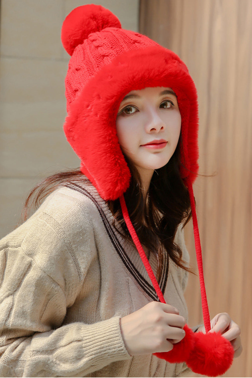 Women Beautiful Thick Winter Casual Knitted Hat