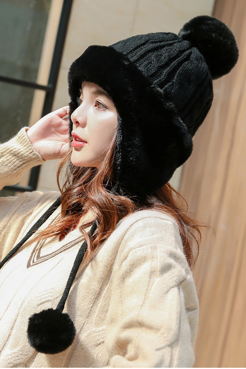 Women Beautiful Thick Winter Casual Knitted Hat