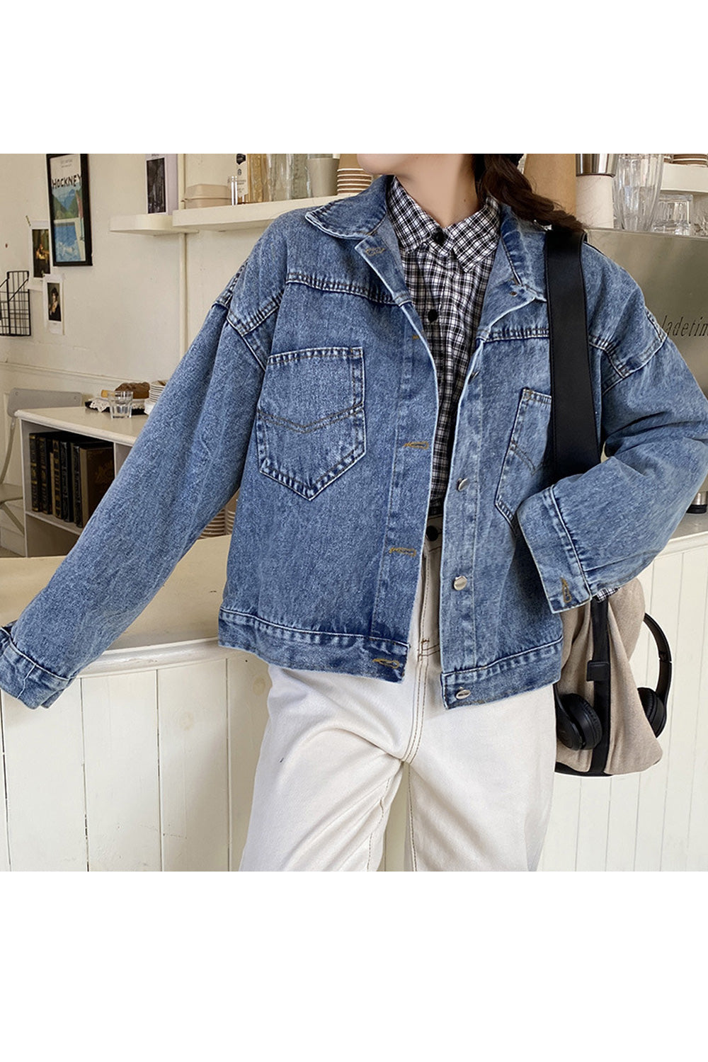 Women Long Loose Sleeve Casual Trendy Breathable Denim Jacket