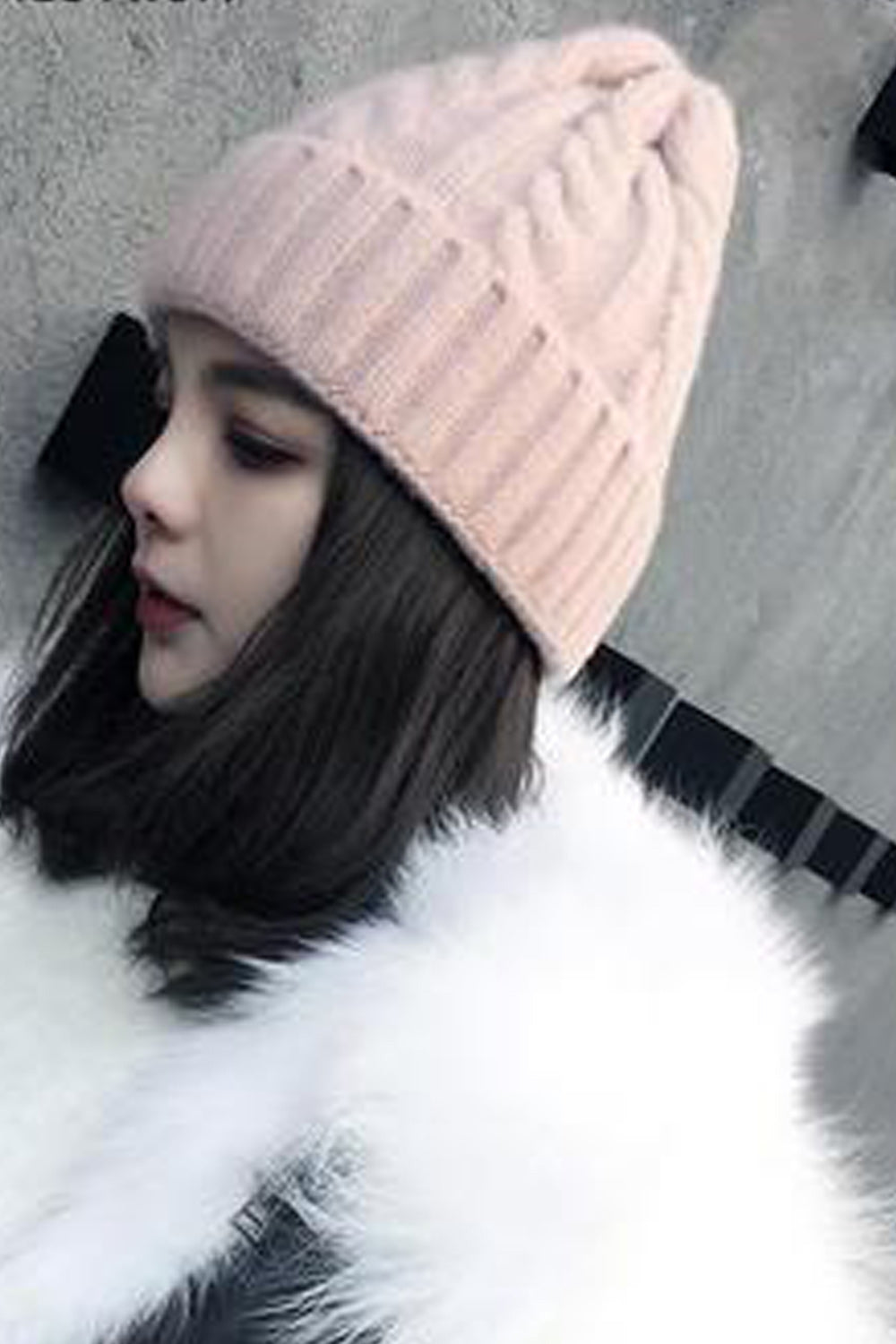 Women Casual Ear Protection Warm Knitted Hat
