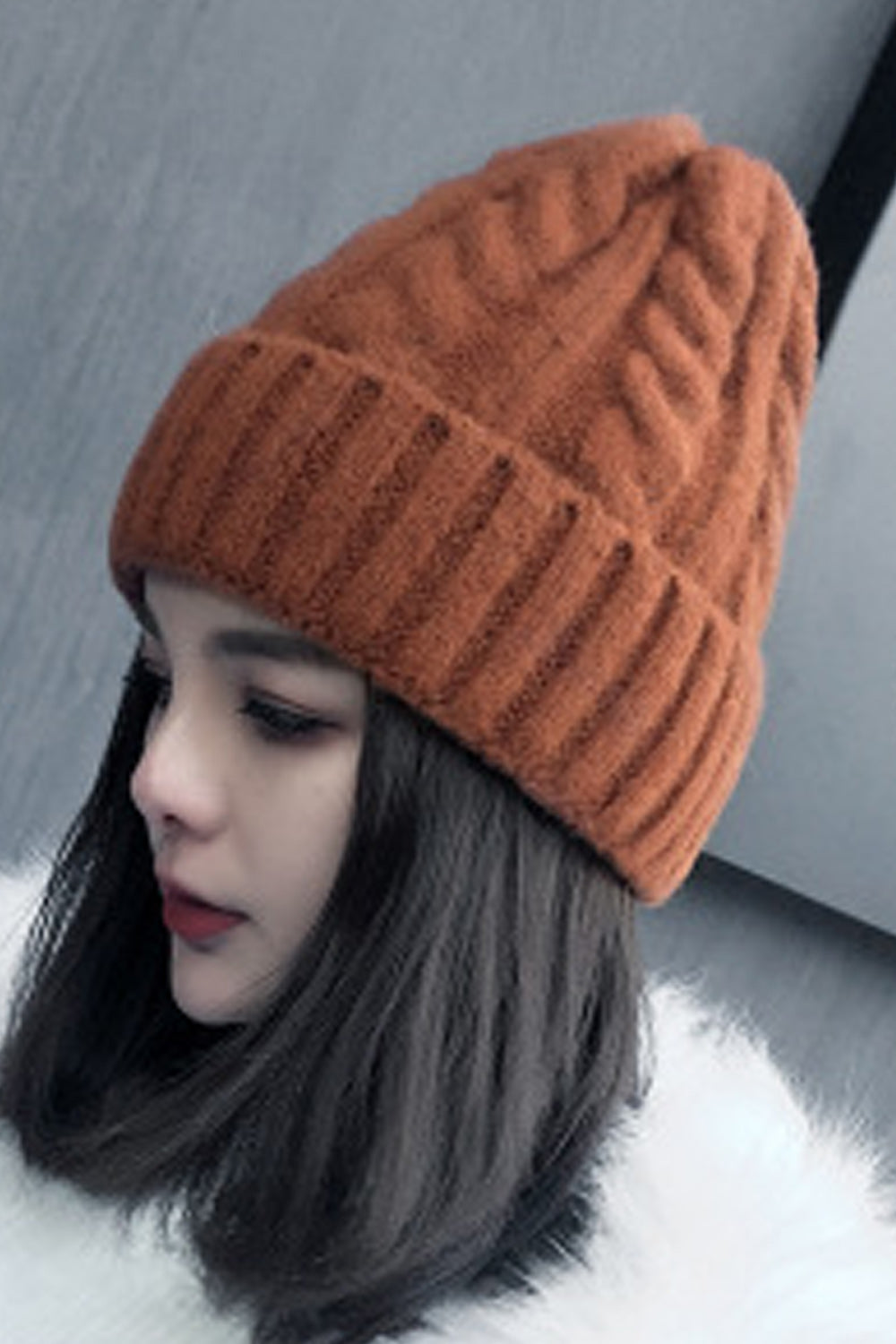 Women Casual Ear Protection Warm Knitted Hat