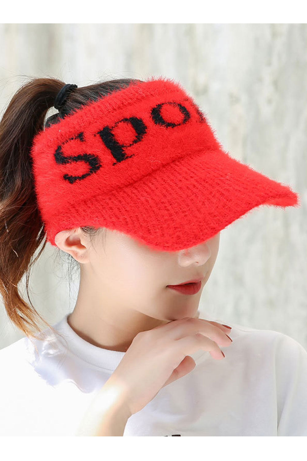 Women Letter Pattern Warm Beautiful Styled Knitted Hat