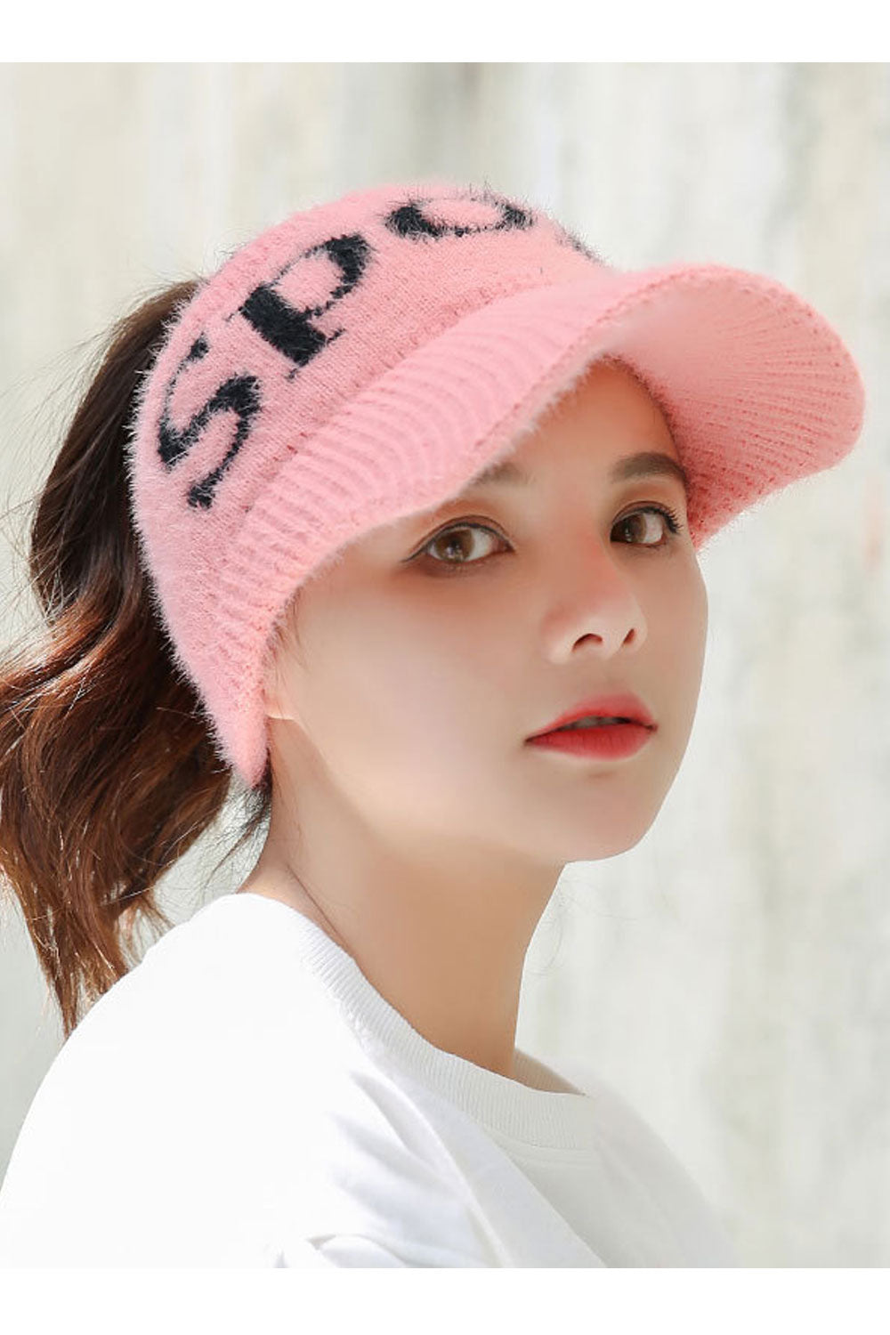 Women Letter Pattern Warm Beautiful Styled Knitted Hat