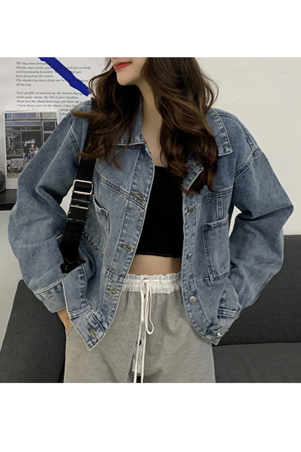 Women Long Sleeve Breathable Loose Warm Winter Season Casual Fabulous Denim Jacket